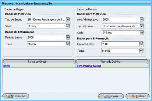 Dados para Renovação 2/2